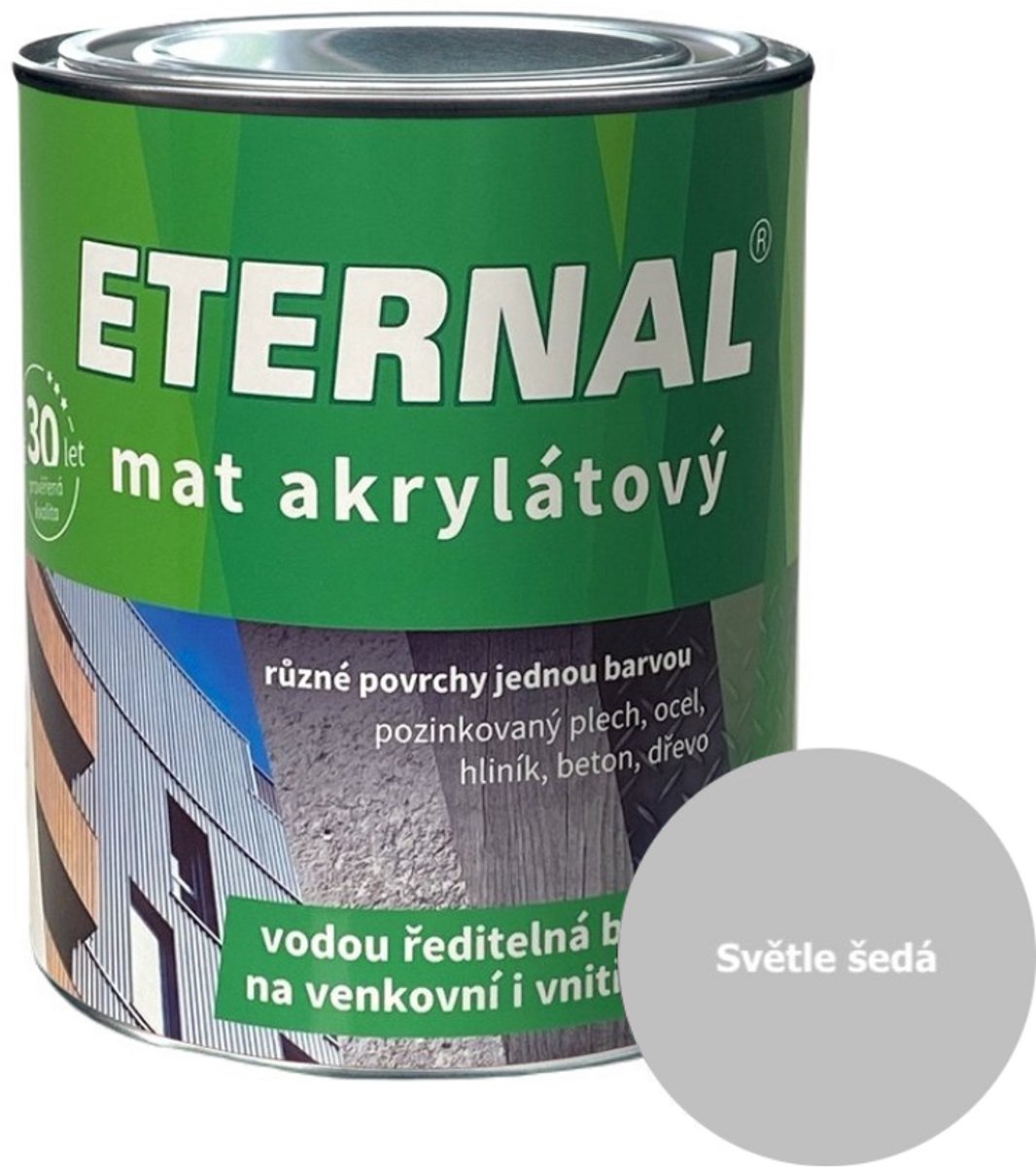 Eternal MAT Acryl 0,7 kg, 02 Lichtgrijs