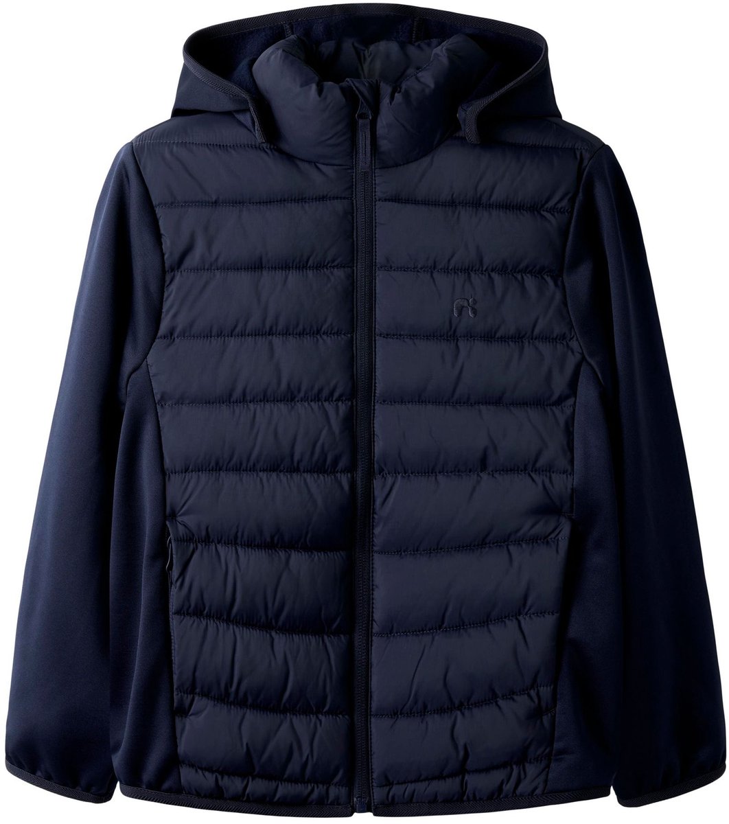 Name it tussenseizoensjas unisex - donkerblauw - NKNmio - maat 122