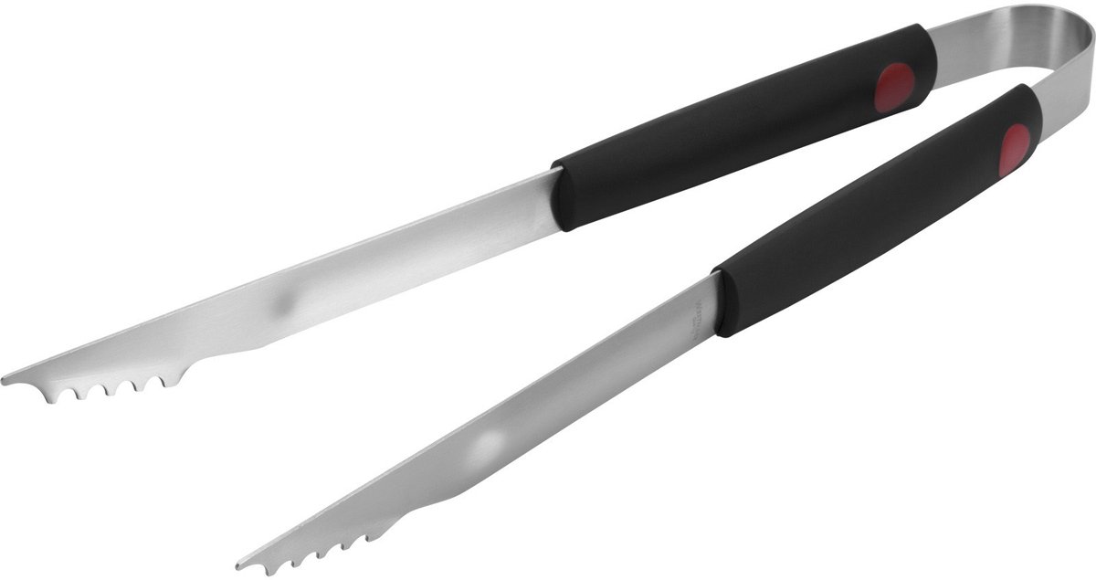 Westmark Grill-/braadtang, lengte: 40 cm, roestvrij staal/kunststof, kleur: zilver/zwart/rood, 15052280