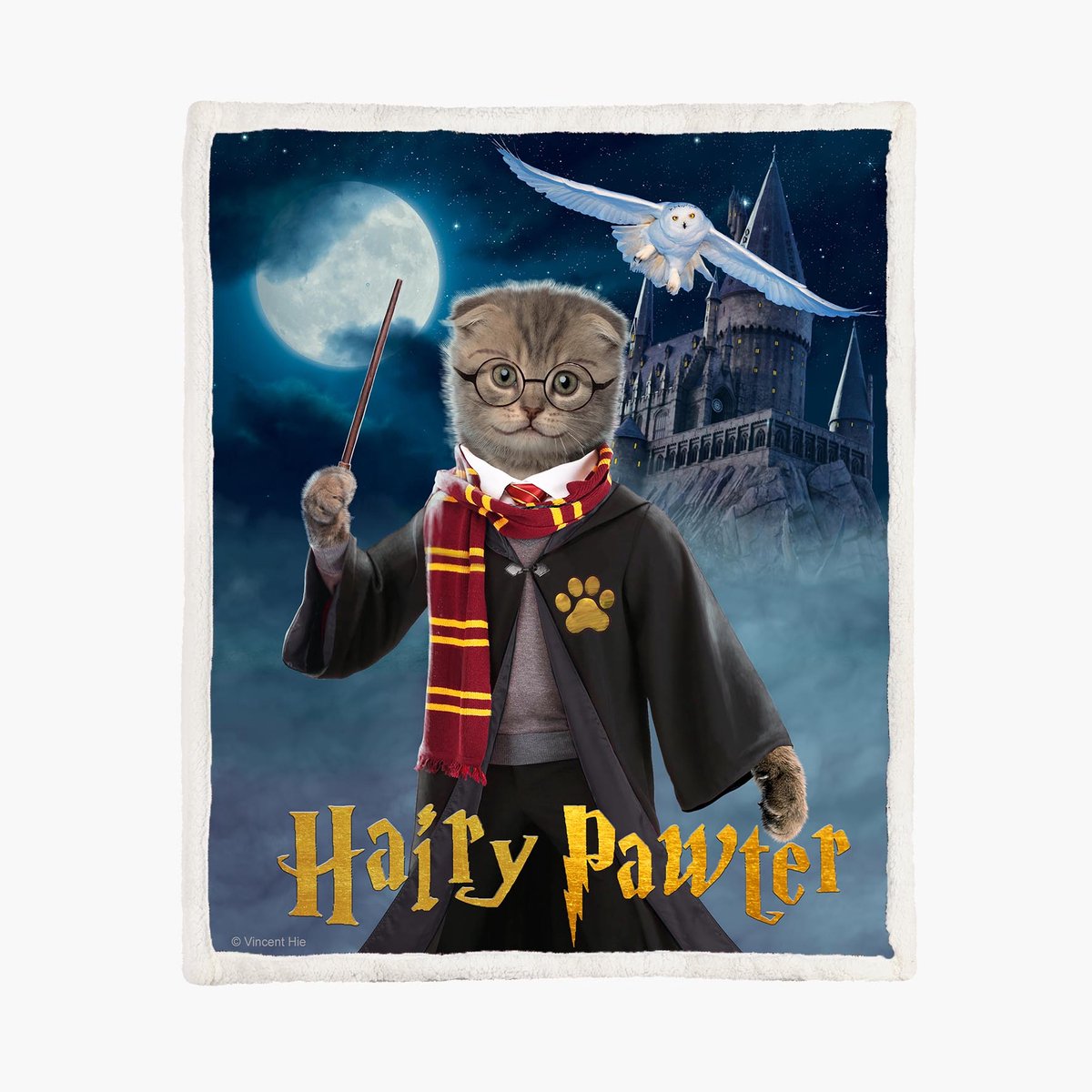 Harry Potter Fleece Deken 130*150cm Hairy Pawter