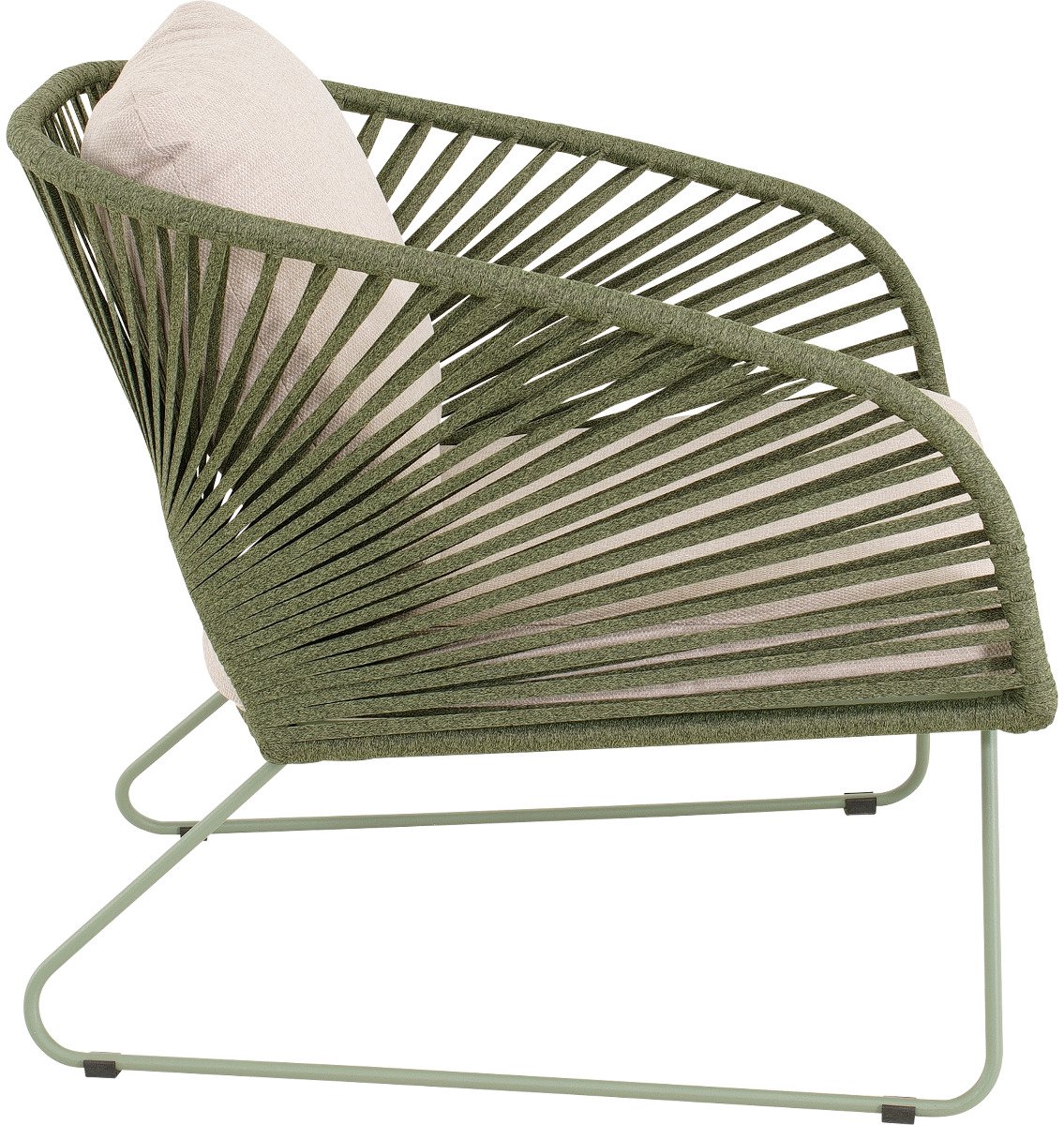Lesli Living Bistrostoel Izumi - Groen - 71x79x73cm