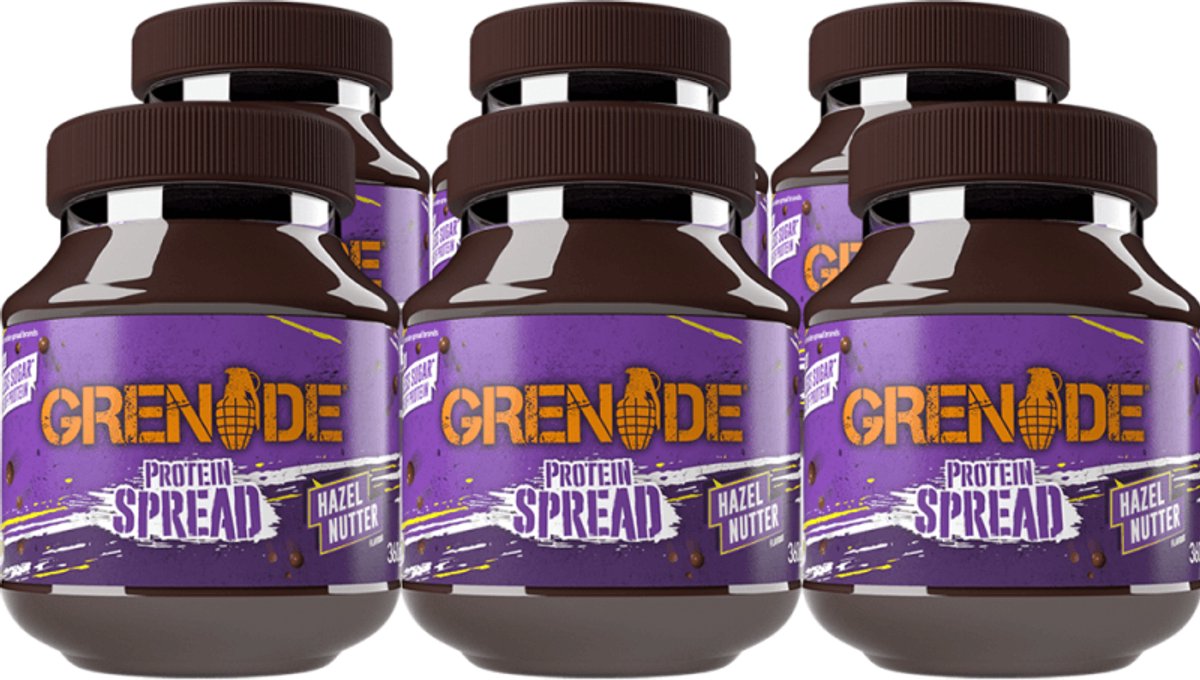 Grenade Protein Spread (6x360g) Hazel Nutter - Functionele voeding - Eiwitpasta's