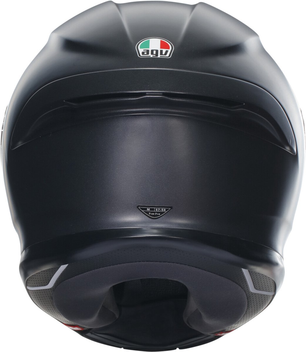 AGV S K6 E2206 mat zwart Integraalhelm MPLK - Maat M - Integraal helm - Scooter helm - Motorhelm - Zwart - Scooterhelmen mannen en vrouwen. – foto 6