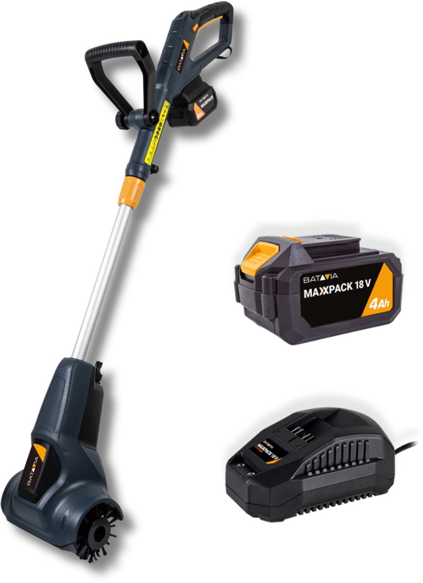 Batavia 18V Maxxbrush Accu-Multiborstel - Incl. 4.0Ah Accu, 2.4A Oplader en Zachte Borstel