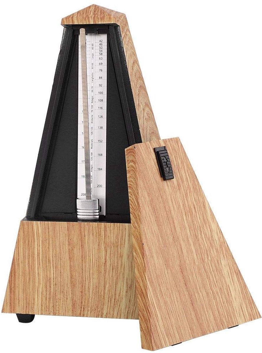 OmGoods - Dailygoody - Mechanische Metronoom - Muziekinstrumenten - Shallow Wood - Voor Gitaar Piano Trommel Viool - Eenvoudig in gebruik - Geschikt voor elke m