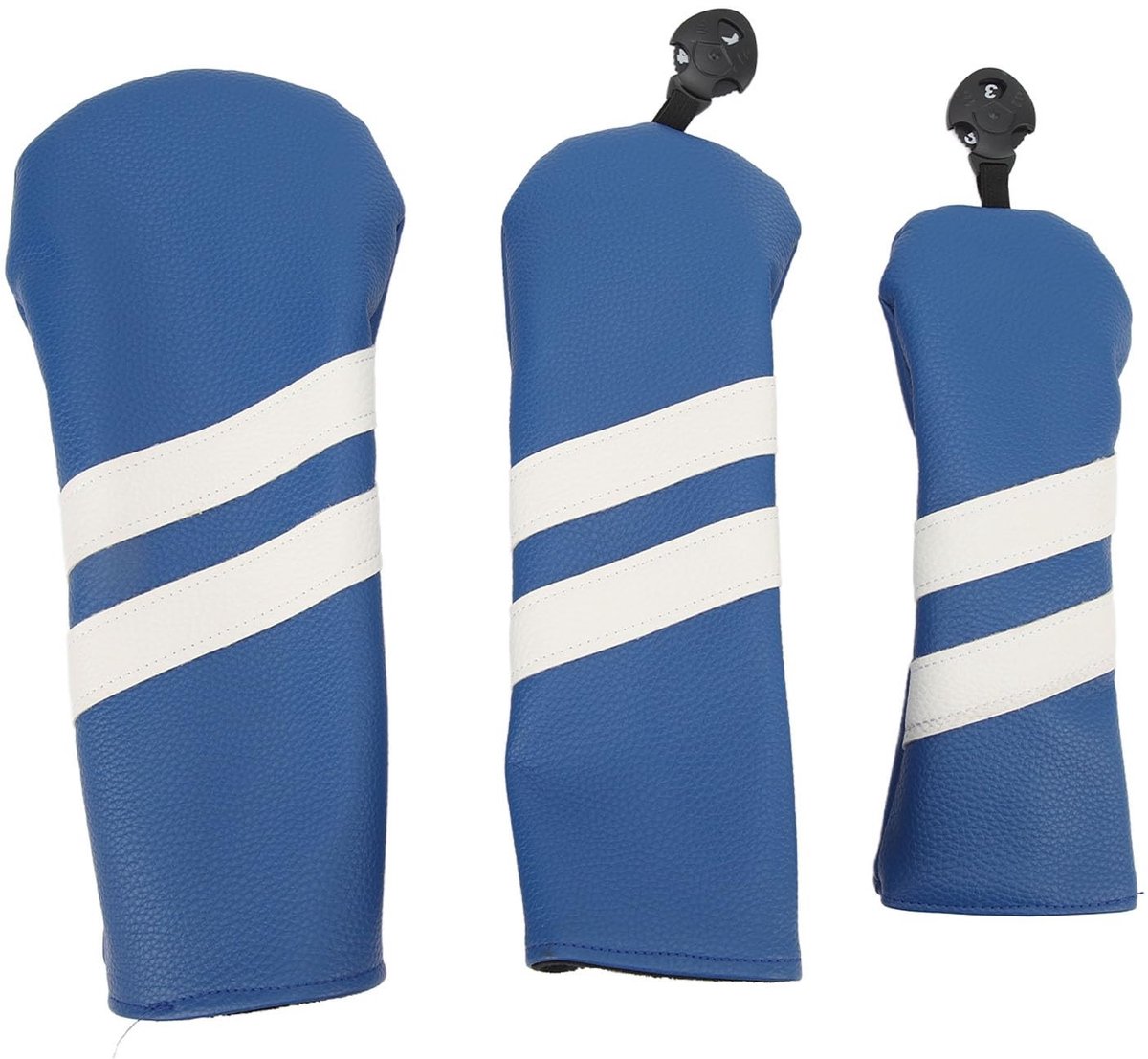 Dailygoods- Headcover Set - 3 Stuks - PU Kunststof - Rotatable Label - Waterdicht - Stofdicht - Bescherming voor Golfclubs - Golfclubhoes