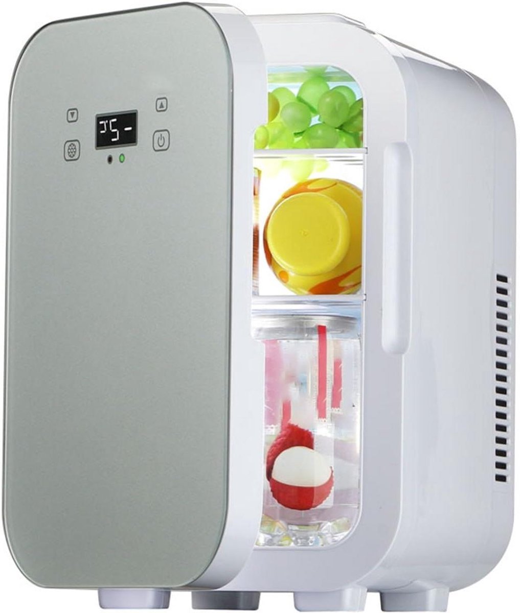 Mini Koelkast - Compacte Koelkast - Huidverzorging Opslag - Touchscreen Bediening - 10 Liter - Beige
