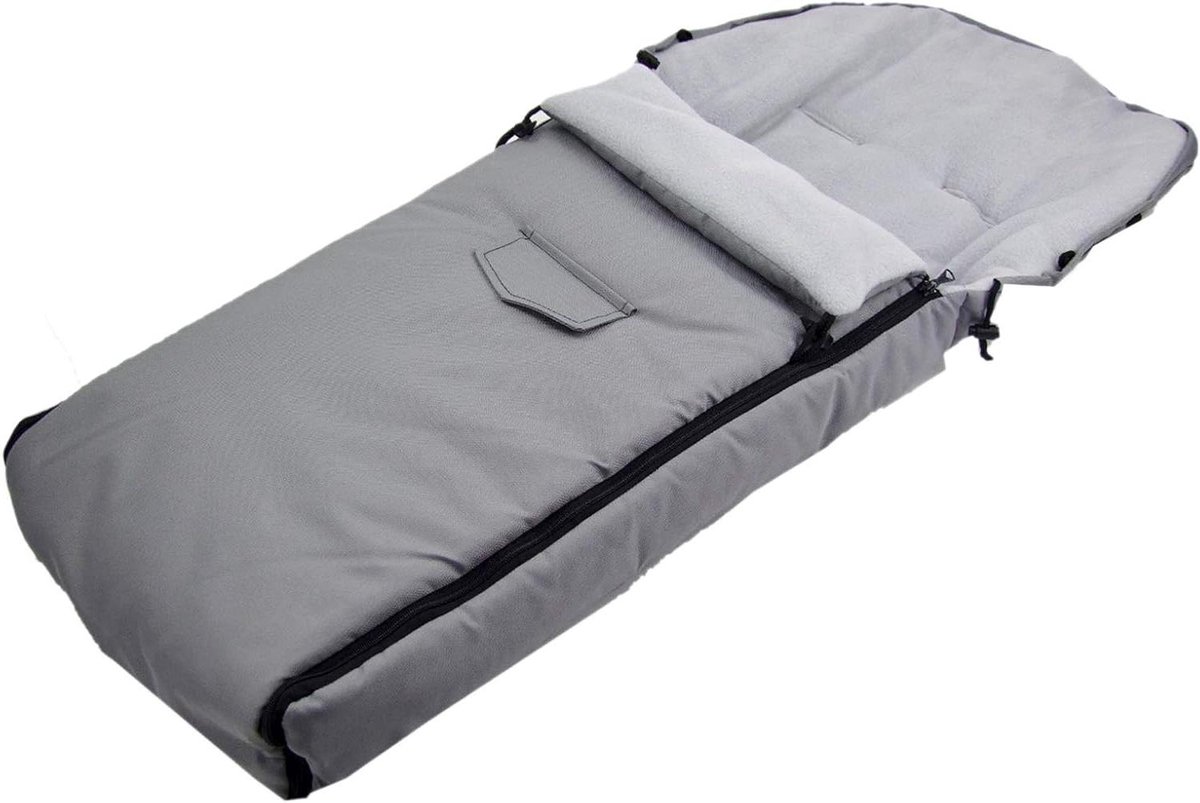 Wintervoetenzak - Babyzak Kinderwagenzak - Baby Warm Houden - Water- en Vuilafstotend - 108 cm - Lichtgrijs