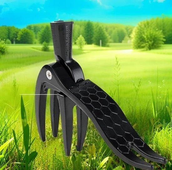 Onkruidverwijderaar Staand - Onkruidklauw Tuin - Onkruid Wieden - Wortel en Al Verwijderen - 102 cm - Zilver — afbeelding 2