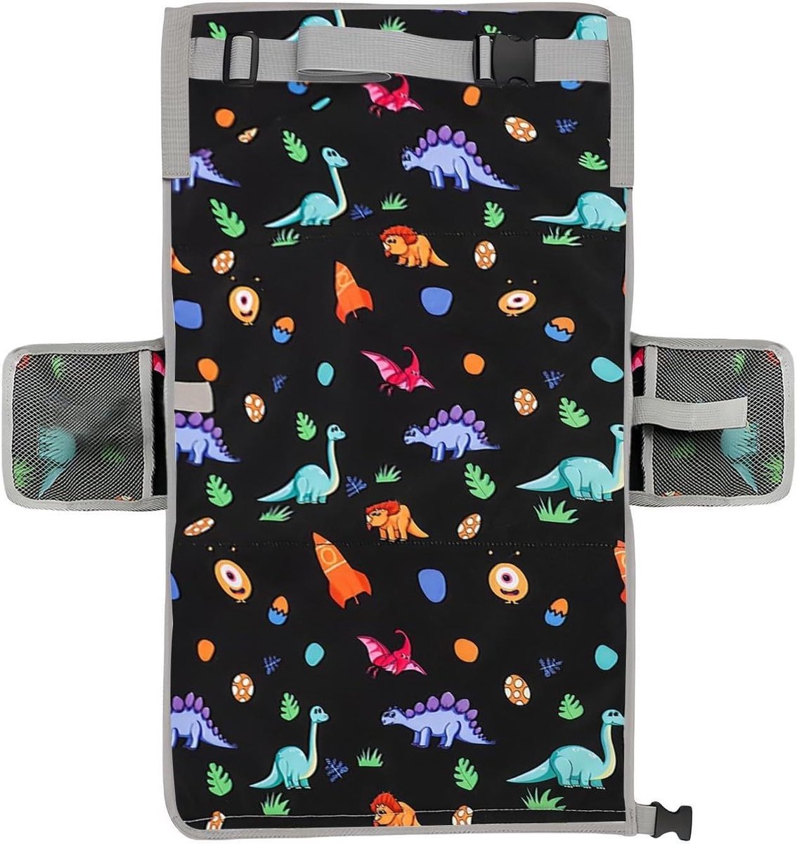 Vliegtuig Kinderbed - Reisbed Kinderen - Comfortabel Reizen - Opvouwbaar Voetensteun - 76x44.5cm - Veelkleurig