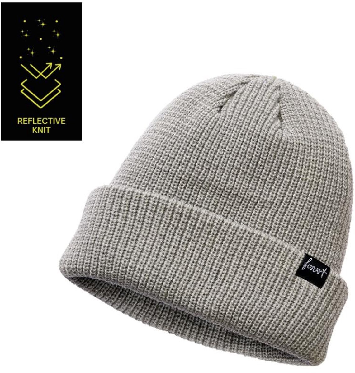 FORVERT - Vail Reflective Beanie Muts - Grijs