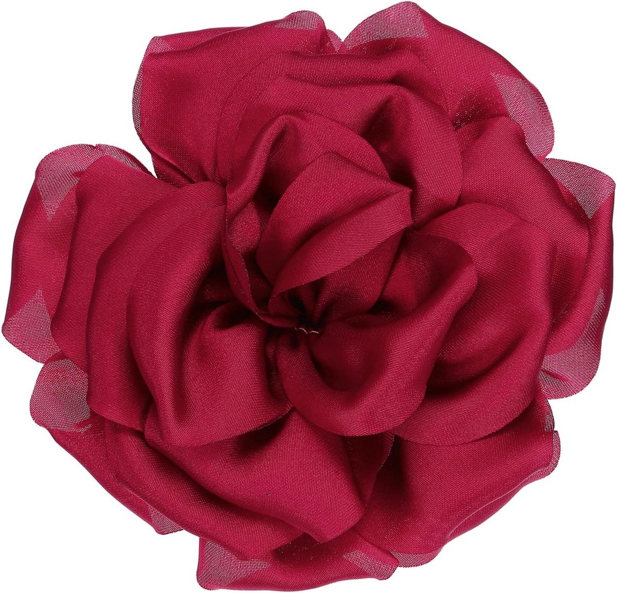 Bloemen Broche - Satijnen Speld - Feestelijke Accessoires - Grote Pioenroos - Unisex - Meerdere Kleuren
