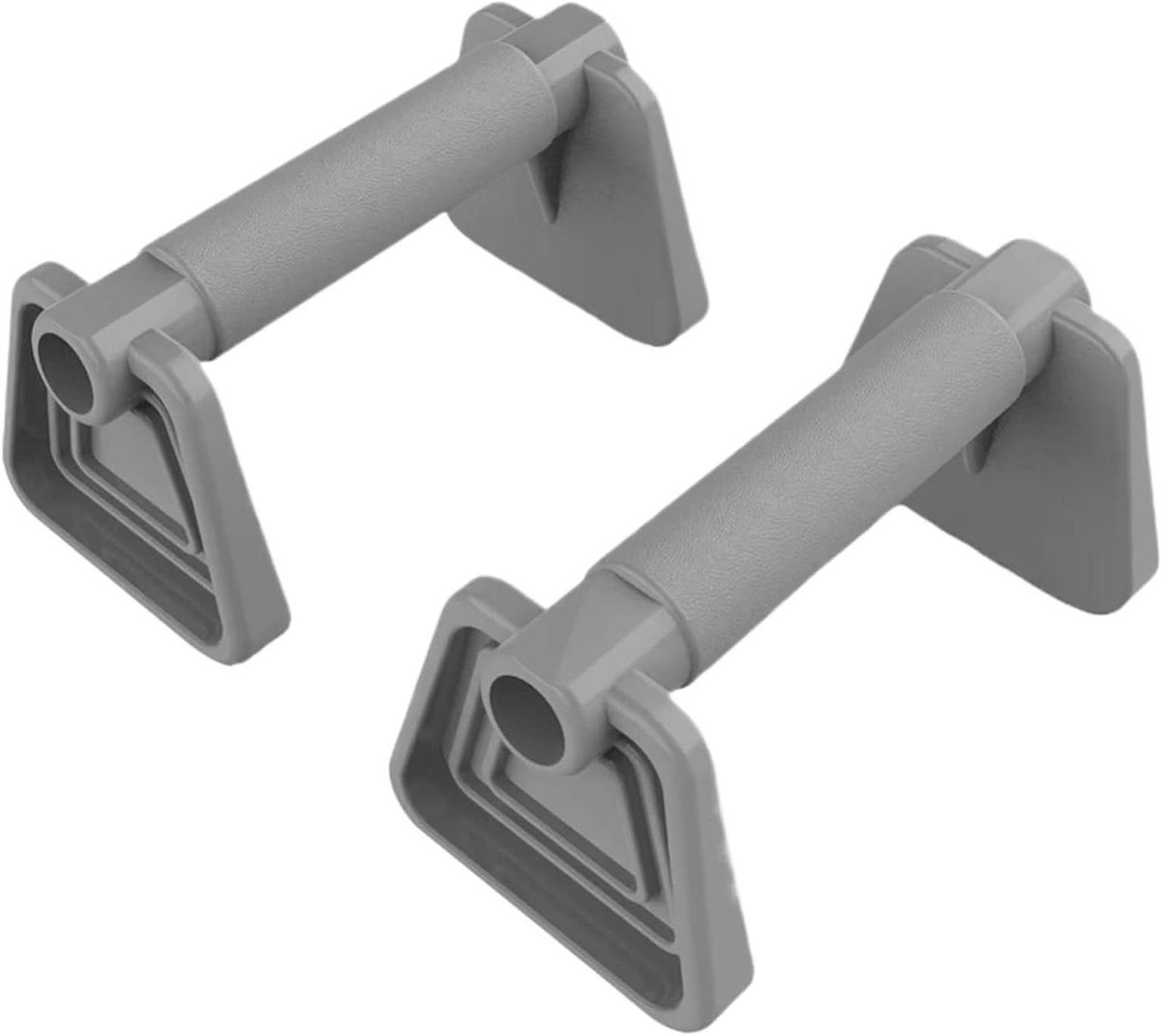 Fitness Pomphouders - Krachtstangen - Kracht Training - Antislip Grip - 145 cm - Grijs