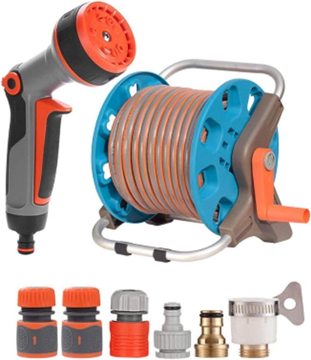 Draagbare Tuinslang - Water Hasper - Tuin Water Geven - Automatisch oprollen - 15 meter - Blauw