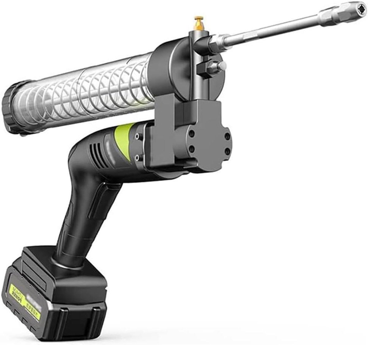 Elektrische Vetspuit - Draadloze Vetspuit - Machine Onderhoud - 12000 PSI Hogedruk - 350cc Inhoud - Zwart