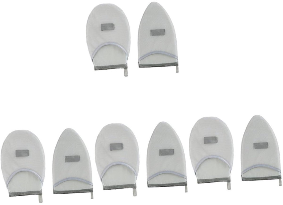 Strijkplank Handstomer - Stoomhandschoen - Kleding Strijken - Hittebestendig - 8 Stuks - Grijs