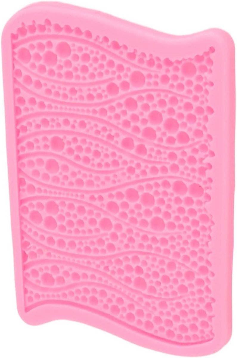 Bakvorm textuur mat - Fondant mal - Taart decoreren - Siliconen materiaal - 17x12 cm - Bruin