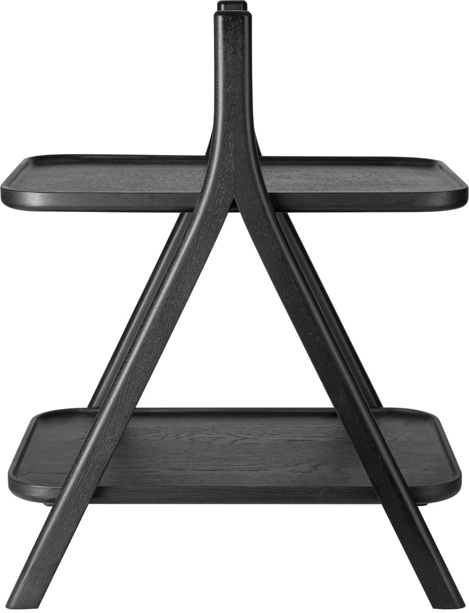 Eta Bijzettafel Black Oak | Zwart | Hout