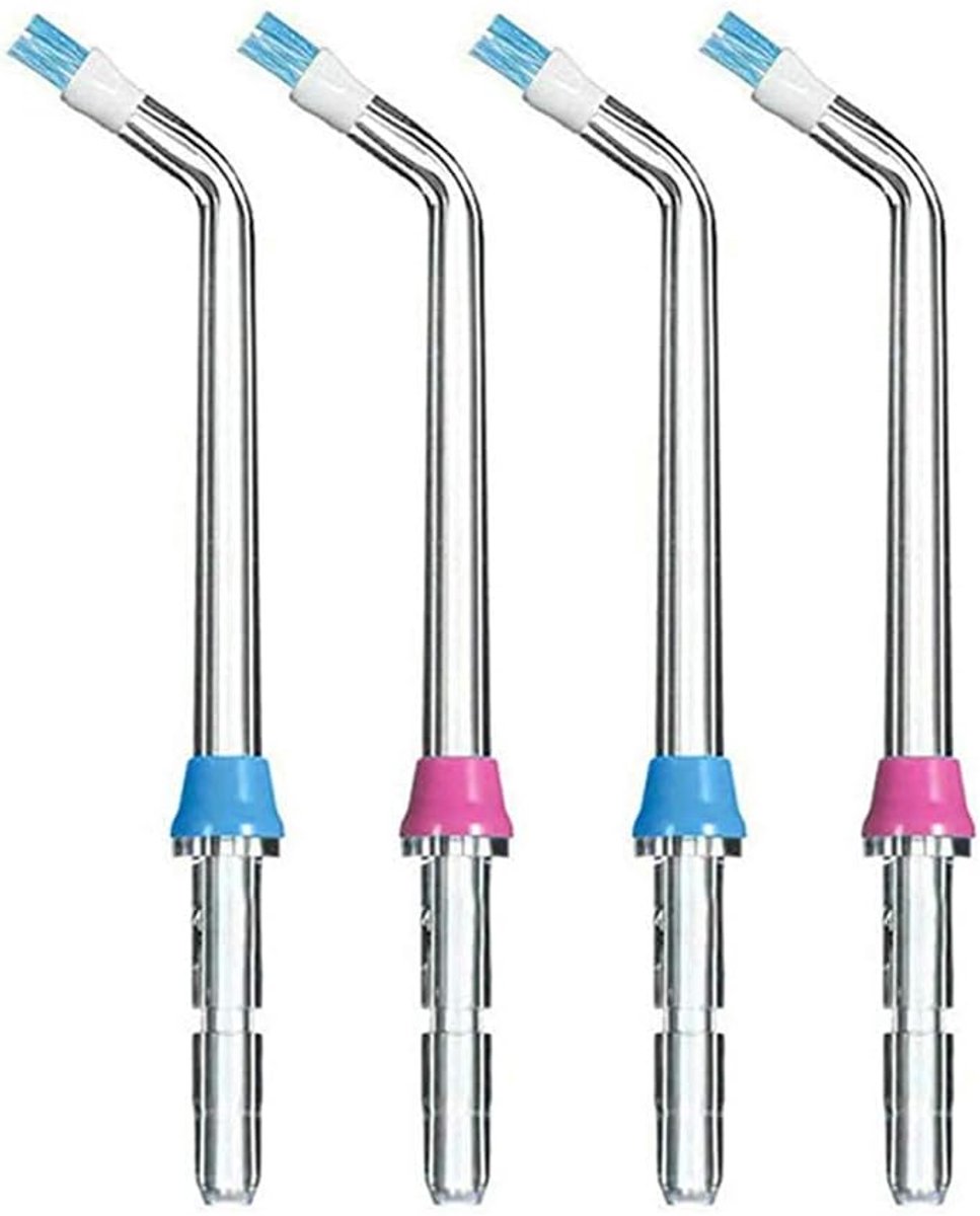 Vervangende opzetstukken voor het verwijderen van tandplak, geschikt voor Waterpik monddouches, vervangende opzetstukken voor waterflossers, opzetstukken voor het verwijderen van tandplak (verpakking van 4 stuks)
