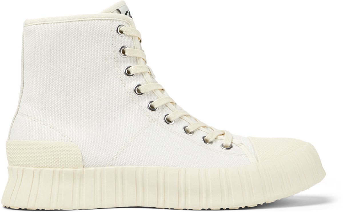 Crepe Sole HighTop Canvas Sneaker - White