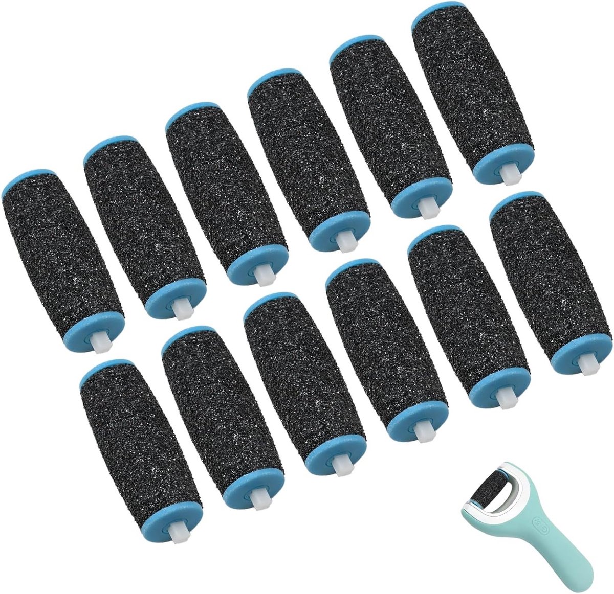 Set van 12 vervangende rollen voor eeltverwijderaar, extra grof voor pedicure, ideaal voor het verwijderen van harde huid en eeltvorming op voeten