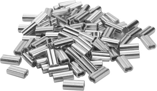 Duurzame 1mm Draad Kabel van 122m, RVS Kabel Spoel met 100 Stuks Crimp Terminals en Loops, Ideaal voor Klussen en Bevestigen — afbeelding 3