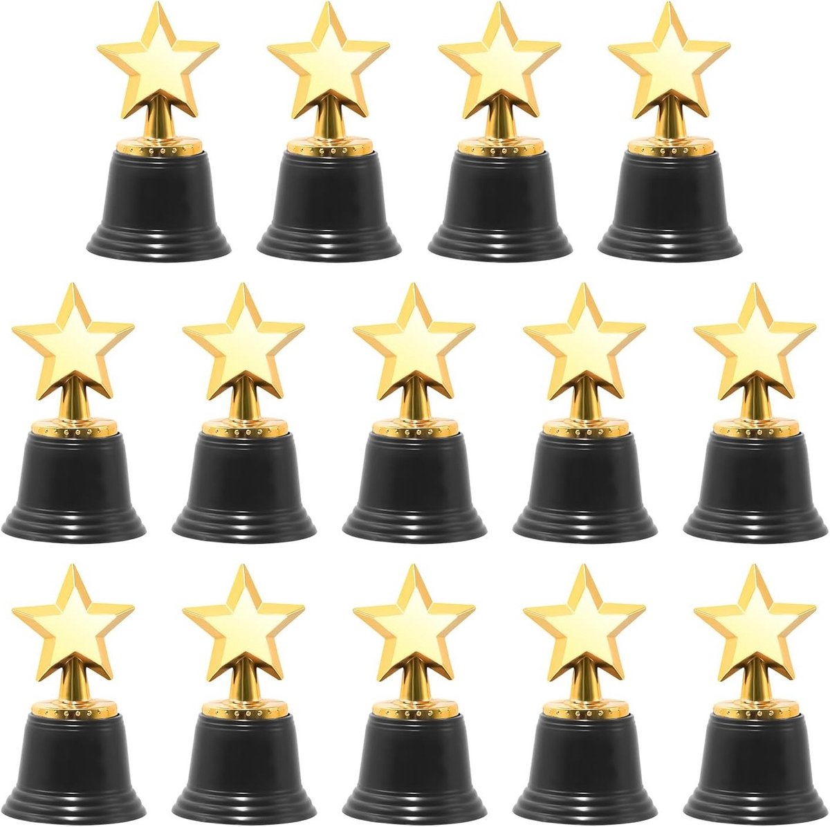 Mini Gouden Trofeeën voor Kinderen, 12.5 cm Hoog, Shiny Prijzen voor School, Verjaardagen en Sportcompetities