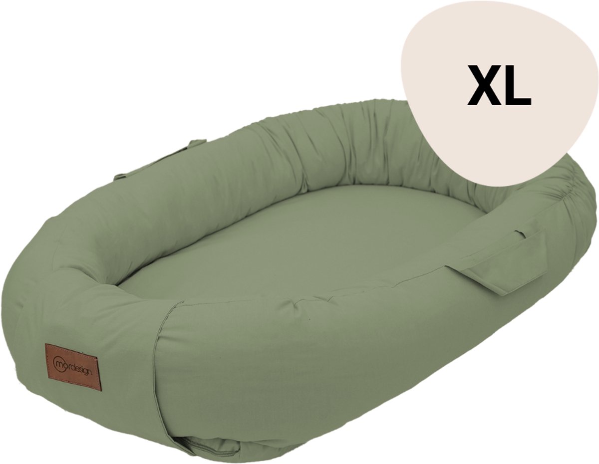 MorDesign Babynestje 87x57x18 cm – Zachte Stof – Met Klittenband