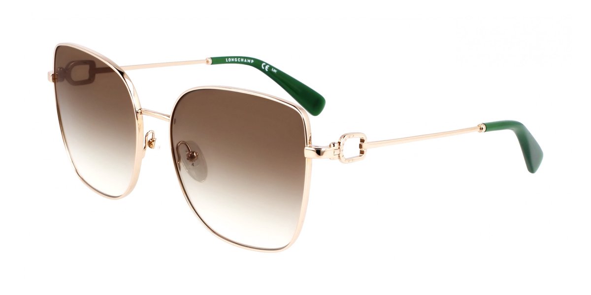 Longchamp LO177S Gold/gradient green 58/17/140 WOMAN Zonnebrillen