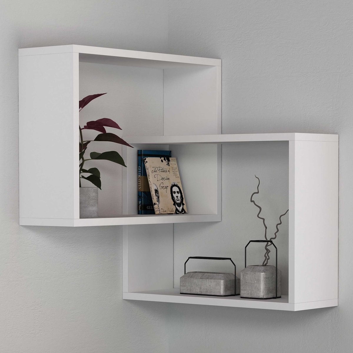 Ring Wandplank | 100% MELAMINE | Wit - Emob - Wandrek - Wit - Melamine