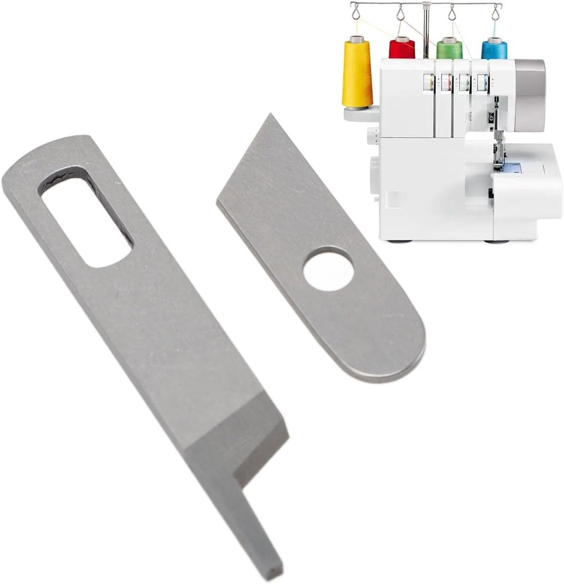 Complete Set van Top en Bottom Snijbladen voor Overlockmachines, Vervanging voor 14CG744, 14CG754, 14SH644, 14SH654, 14SH744, Geschikt voor Viking Huskylock S15 en Hobbylock 2.0