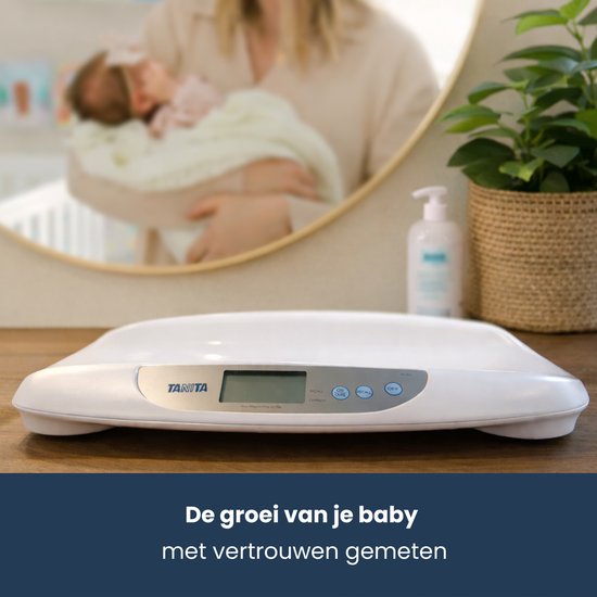 Digitale baby weegschaal - dieren weegschaal digitaal - babyweegschaal tot 20 KG - Tare (tarrafunctie) - geheugen functie - TANITA - BD-590