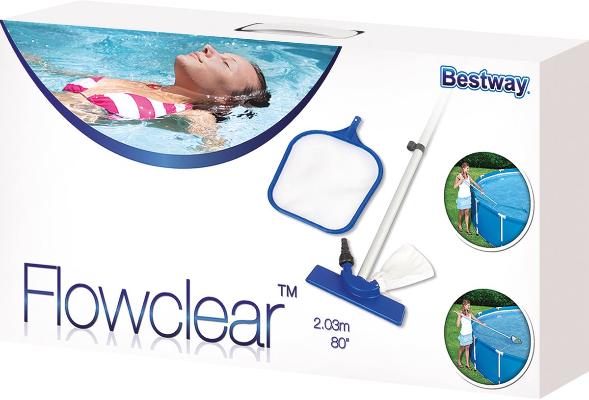 Bestway Flowclear onderhoudsset voor bovengrondse zwembaden