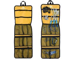 Klimuitrusting Opbergtas - Klimspullen Organizer - Klimspullen Sorteren - Waterdicht Oxford Stof - 84 x 27 cm - Geel