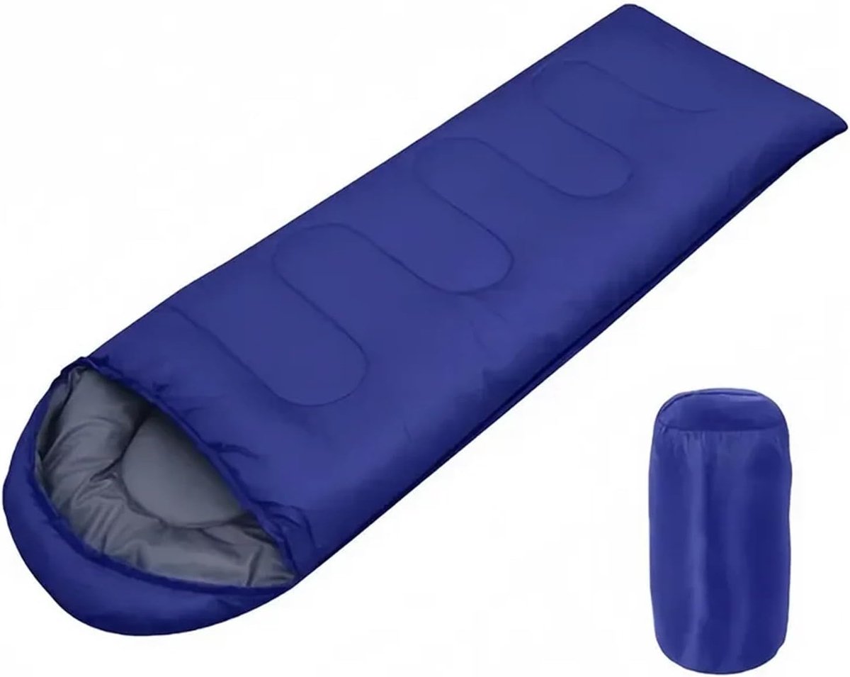 Slaapzak Camping - Outdoor Slaapzak - Kamperen en Wandelen - Lichtgewicht Ontwerp - 1000 Gram - Blauw