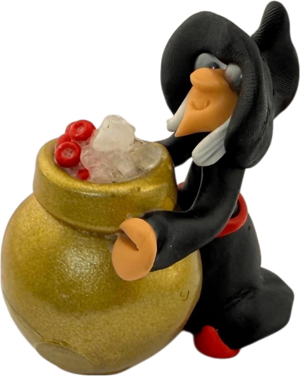 Heks met Ketel - Spiritueel Amulet - Bescherming Tegen Jaloezie - Esoterische Symboliek -