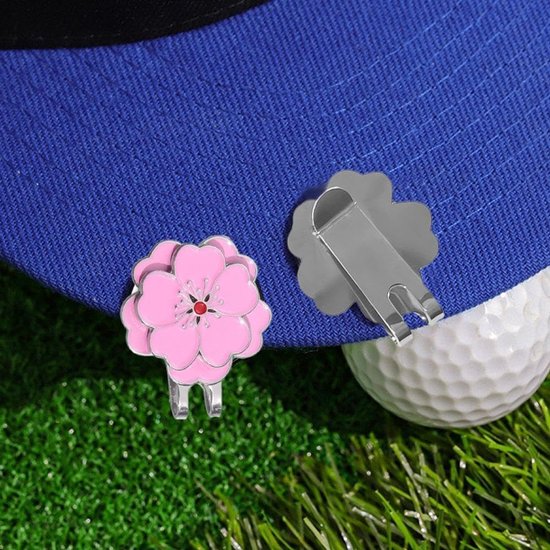 Ball Marker Hoed Clip - Bloemvorm Clip - Golfen - Sterke Magneet - 35 x 32 cm - Blossom — afbeelding 3
