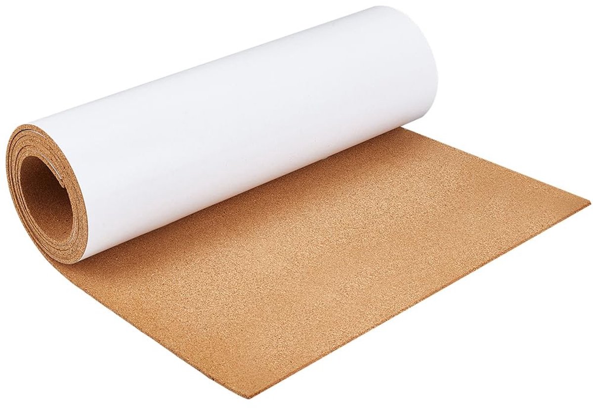 Dailygoods- Kurkrol 2,5 m x 15 cm - Zelfklevend - Natuurkurk - Prikbord - Doe-het-zelf - Creatieve omgeving