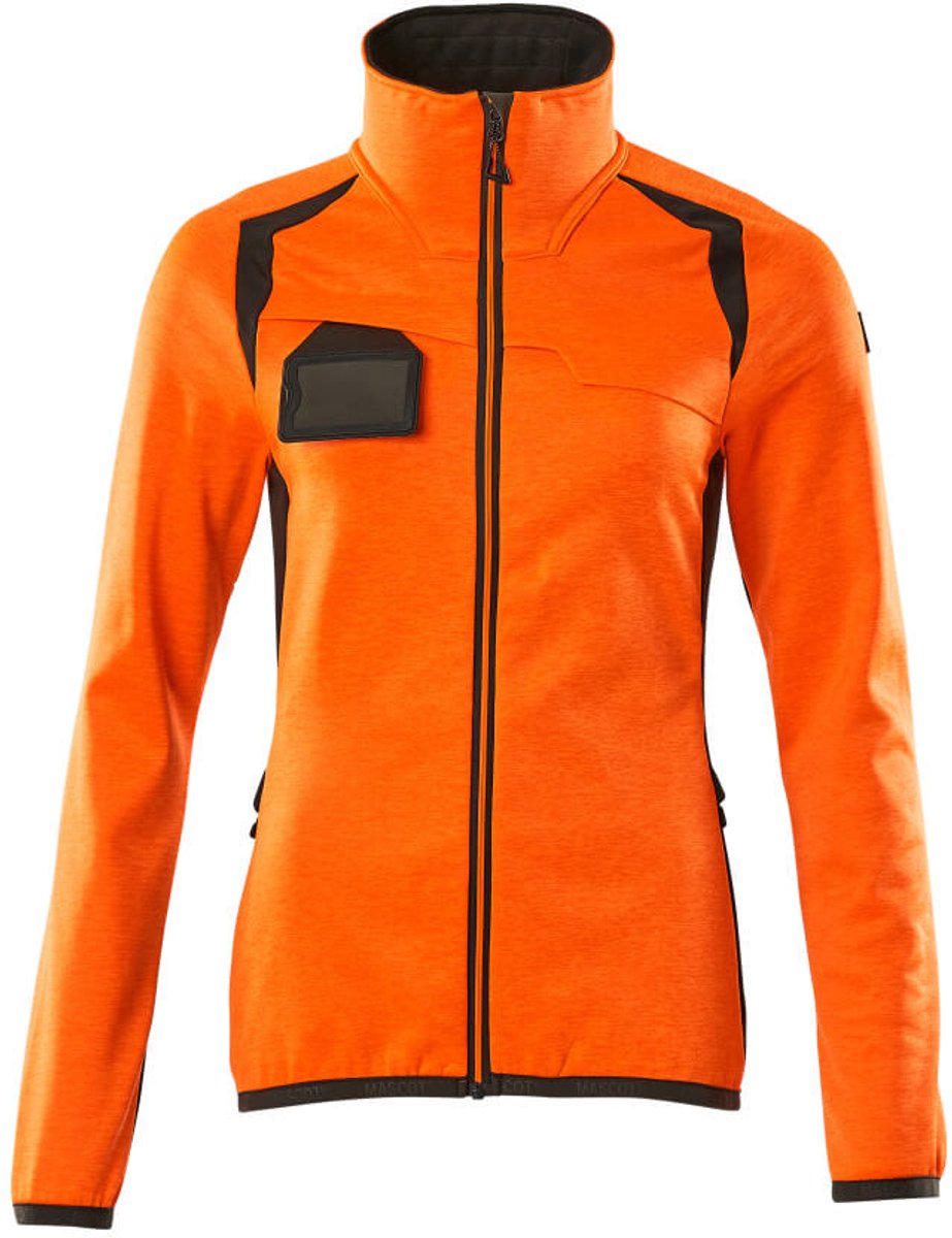 Mascot Accelerate Safe Fleecetrui met rits 19453-316 - hi-vis oranje/donkerantraciet - 2XL