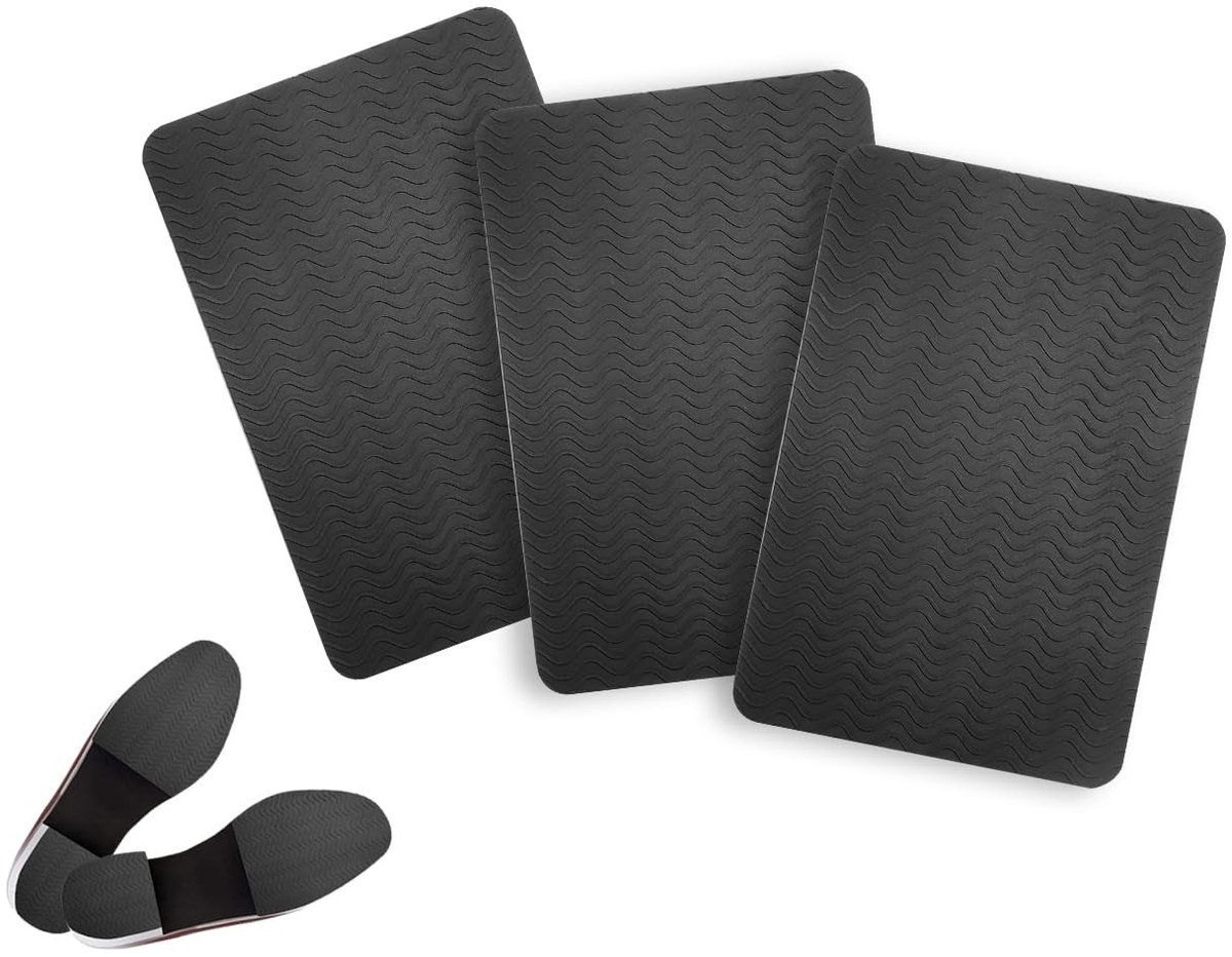 Dailygoods- Antislipzolen 3 Stuks - Snijbaar - Geluidsreductie - Schoenzolen Reparatie - Zelfklevende Zolen - Verbeterde Grip