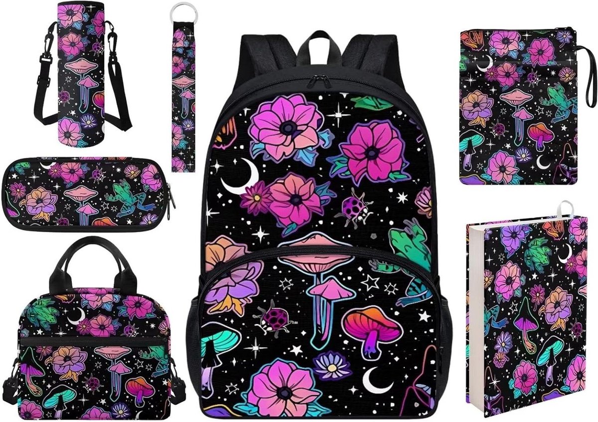Kinder Rugzak Set - Schooltas Set - Naar School Gaan - 7 Delige Set