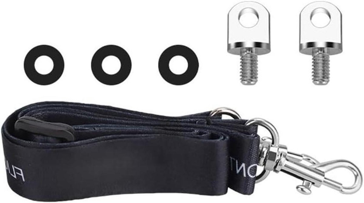 Afstandsbediening Lanyard - Nekband Controller - Veilig Vliegen - Dubbele Haken - 8x8x1 cm - Zwart