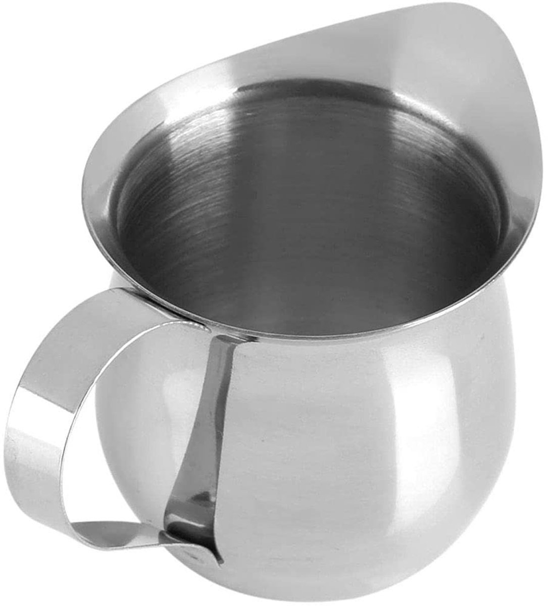 Dailygoods- Melkopschuimer 240 ml - Roestvrij Staal - Puntige Mond - Vaatwasmachinebestendig - Voor Latte Art - Schokbestendig en Geurloos - Koffiekruik