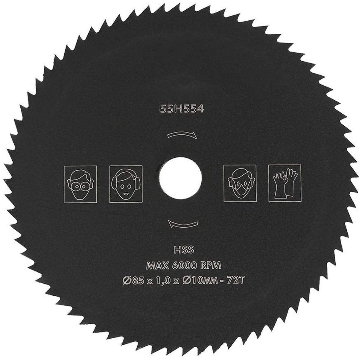 Dailygoods- Cirkelzaagblad 85mm - 72T HSS - Doorslijpschijf - Houtbewerking - Snijden - Metaal - Zaagblad