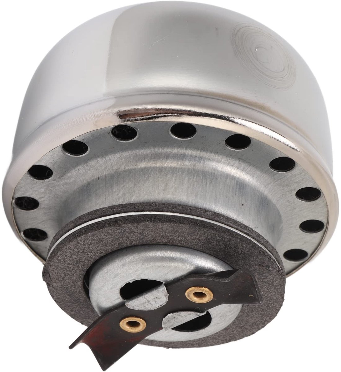 Dailygoods- Olieontluchtingsdop Chroomstaal - Motor Accessoires - Uitstekende Ventilatie - Voorkomt Oliespatten - Past op Kleppendeksels - Innovatief Ontwerp - Motoraccessoire