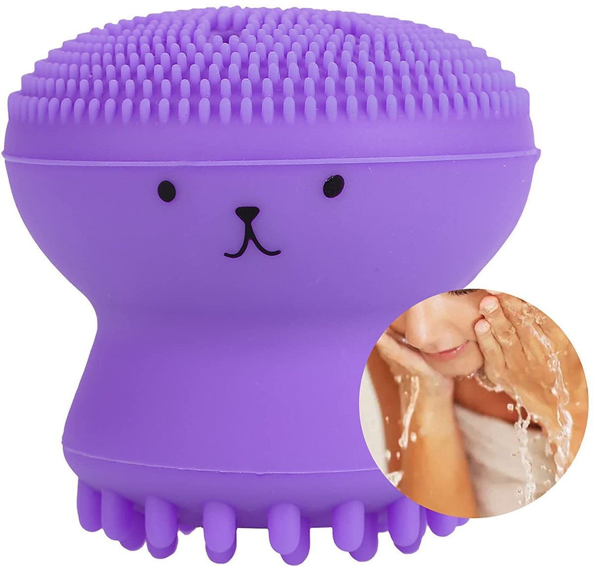 Dailygoods- Gezichtsreinigingsborstel - Zachte Siliconen - Exfoliërend - Diepe Reiniging - Vetverwijdering - Massagefunctie - Dagelijks Gebruik - Gezichtsborstel