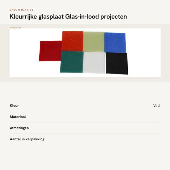 Allecto - Kleurrijke glasplaat - Glas-in-lood projecten - 7 Stuks - Mozaïekglas - Ideaal voor decoratie - Creatieve hobby's van Merkloos — afbeelding 3