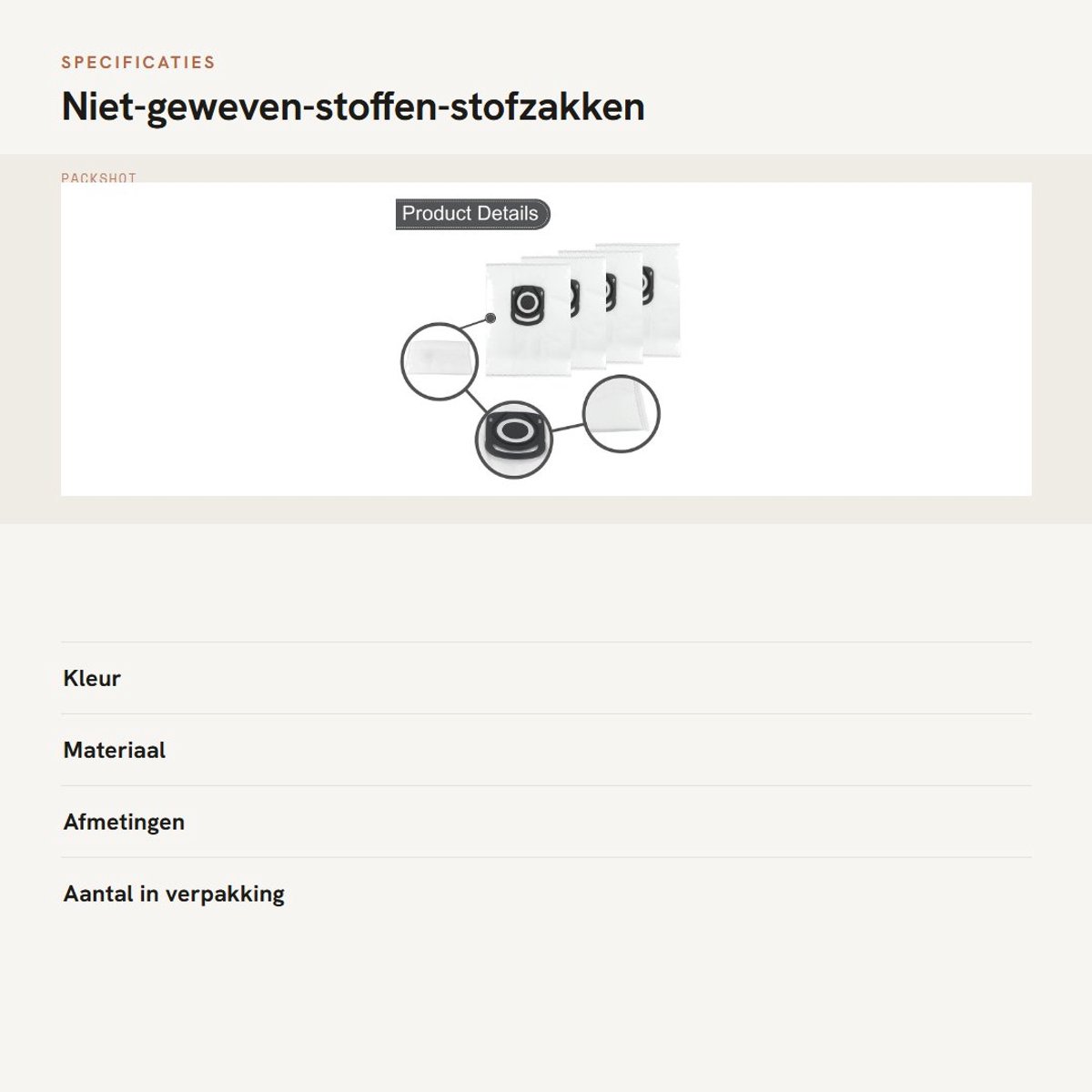 Dailygoods- Stofzakken Perfecte Pasvorm - Stofzakken voor X-Plorer Serie 75 S+ - Pack van 4 - Effectieve Filtratie - Eenvoudig te Installeren - Langdurige Prestaties - Stofzuigerzakken