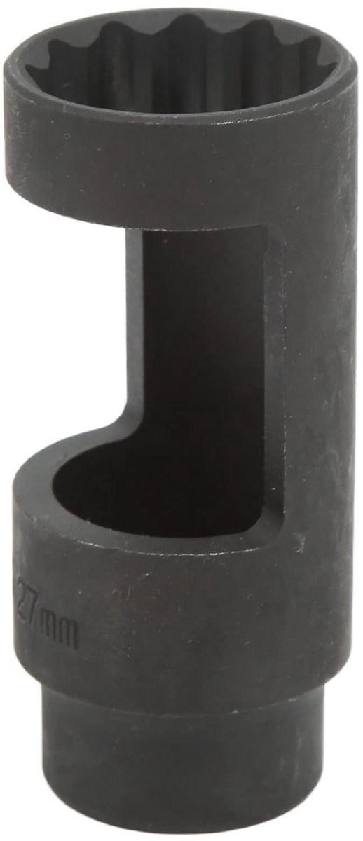 Dailygoods- Injector Removal Tool 1/2in Drive 27mm - Injectoraansluiting - Chroom-vanadiumstaal - 12 Punten - Universeel voor Auto's - Professionele Kwaliteit