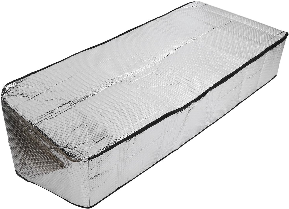 Dailygoods- Isolatiehoes Aluminiumfolie - Zolderdeurisolatie - Eenvoudige Installatie - Energiebesparing - Vuurvast - Stevige Prestaties - Isolatiedek